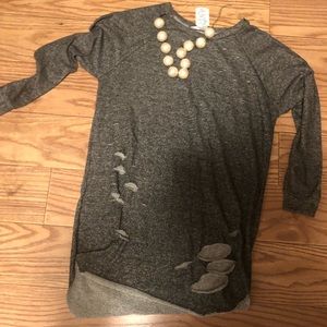 Distressed Sweatshirt dress